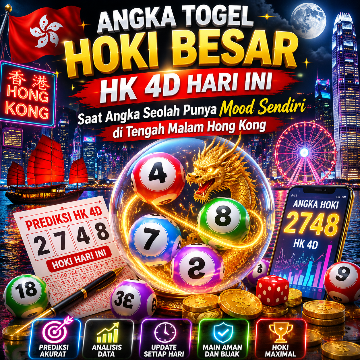 Angka Togel Hoki Besar HK 4D Hari Ini: Saat Angka Seolah Punya Mood Sendiri di Tengah Malam Hong Kong